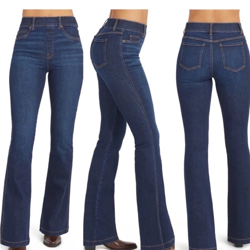 SPANX Dark Blue Flare Jeans